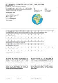 Sepa Mitgliedschaft